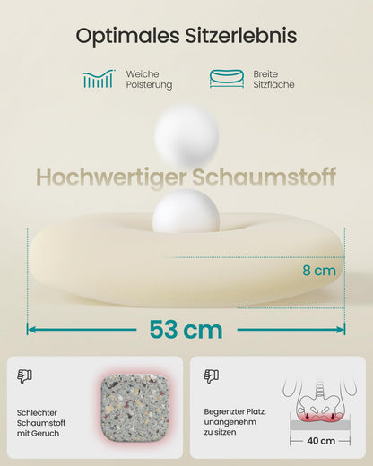 SONGMICS Ergonomischer Bürostuhl mit klappbaren Armlehnen, höhenverstellbar